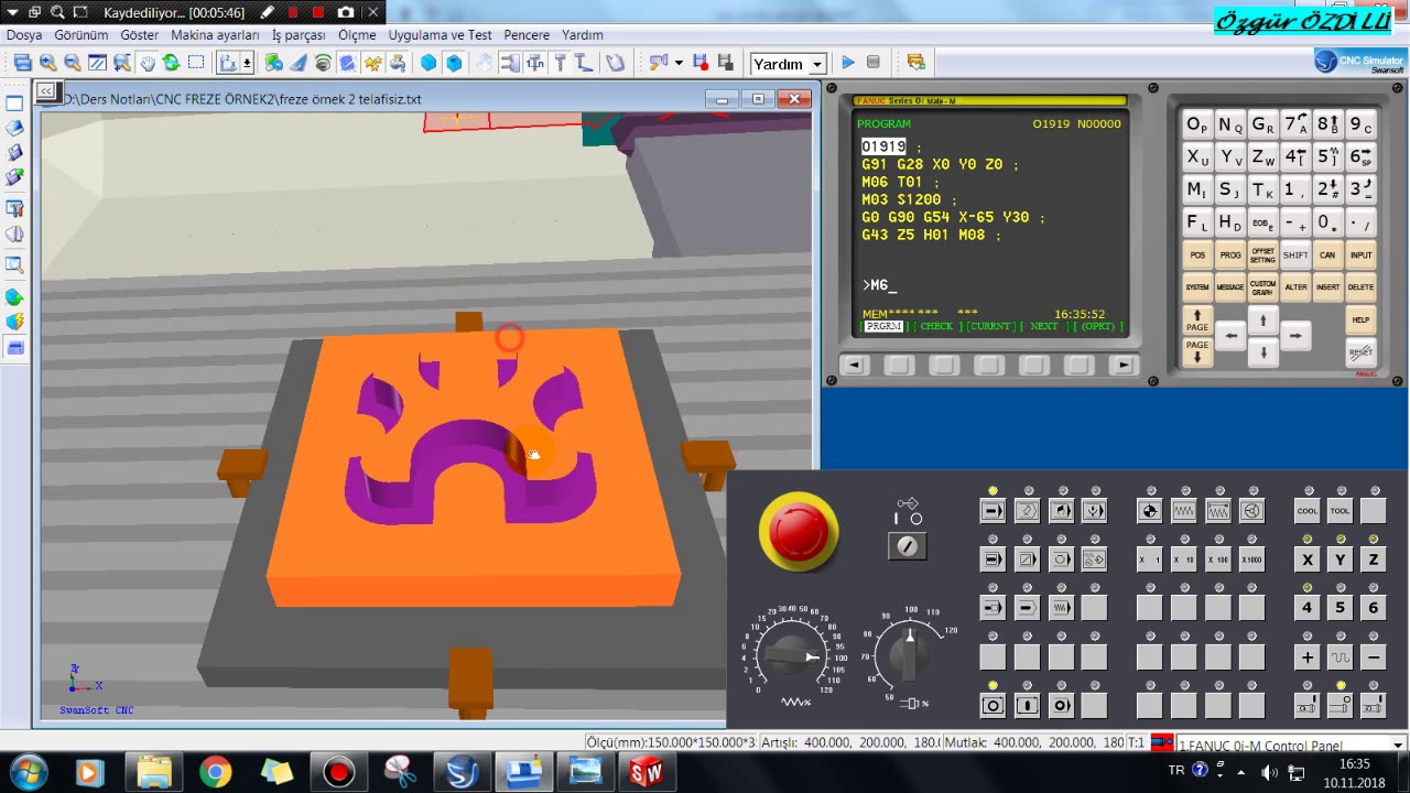 CNC programlamada Yarı&ccedil;ap Telafisi: Adım Adım Anlatım (Başlangı&ccedil; Seviyesi)