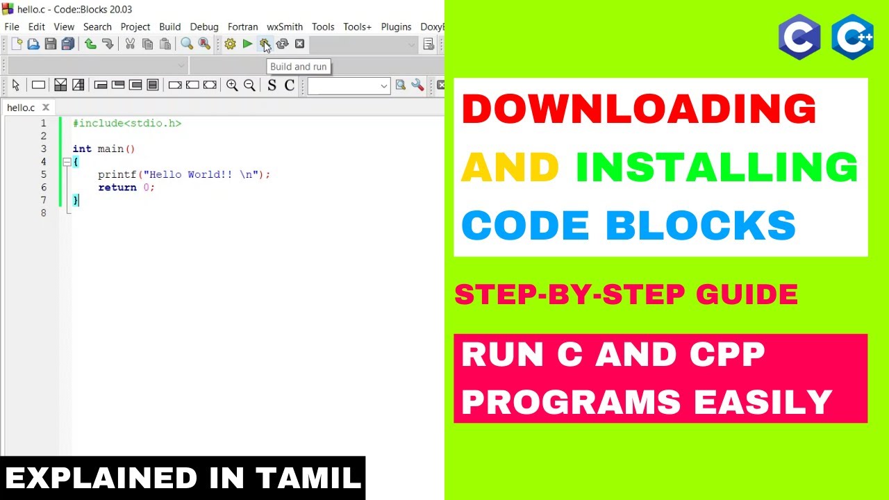 Download and Install Code Blocks | C and C++ Programming | Step-by-step guide | தமிழ்