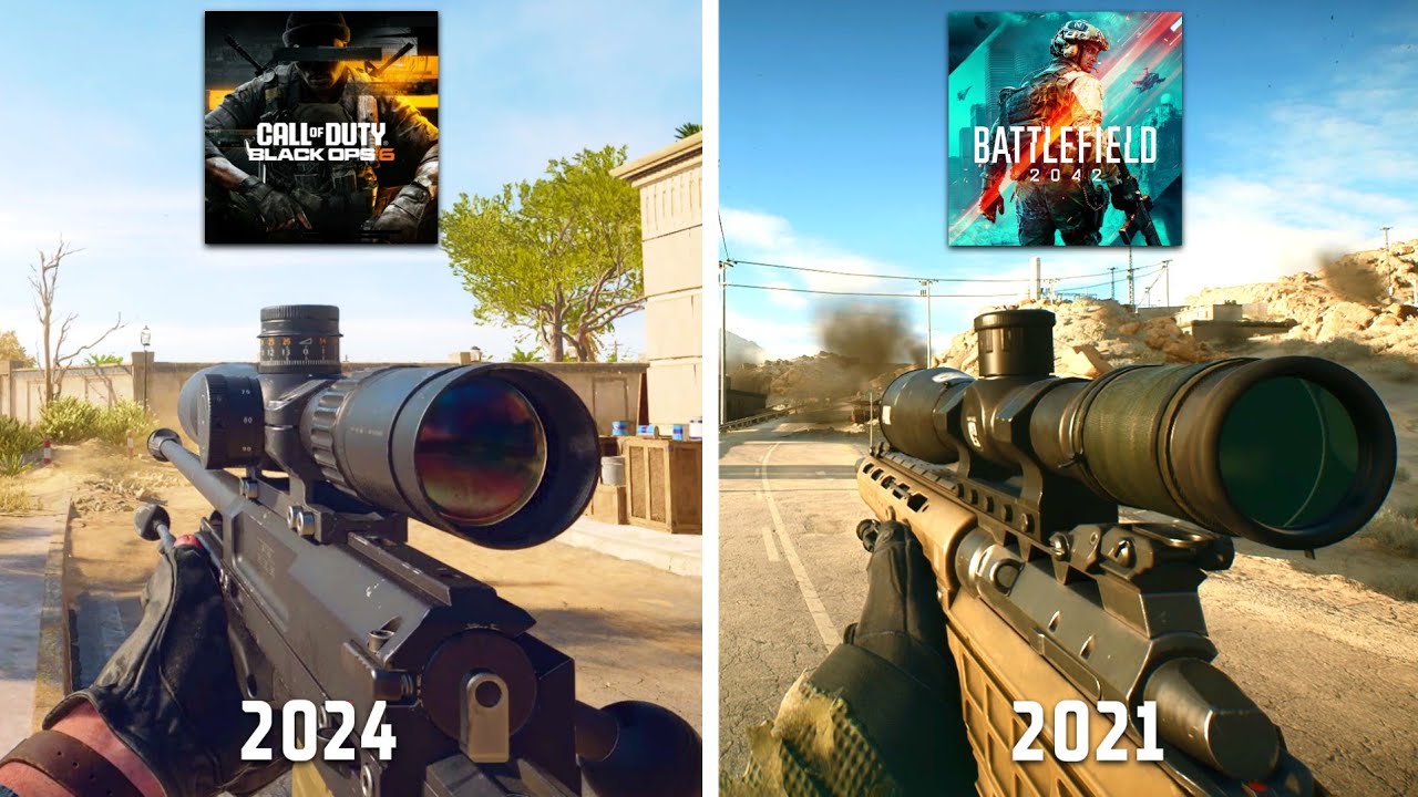 Black Ops 6 vs Battlefield 2042 - Details and Physics Comparison