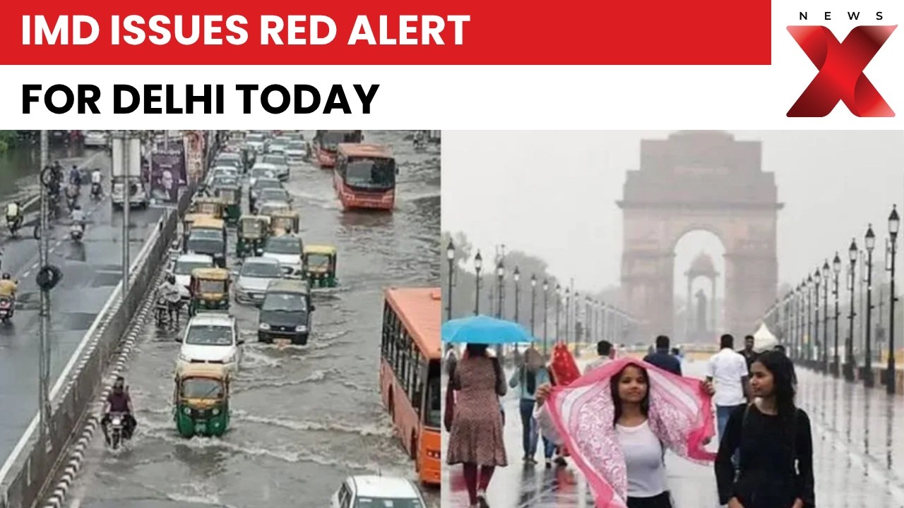 India Braces For More Heavy Rain: IMD Issues Red Alert For Delhi As Monsoon Remains Active