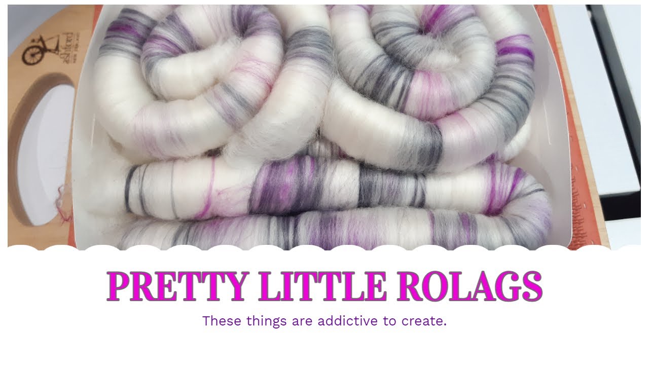 PRETTY LITTLE ROLAGS - Making Rolags with blending board
