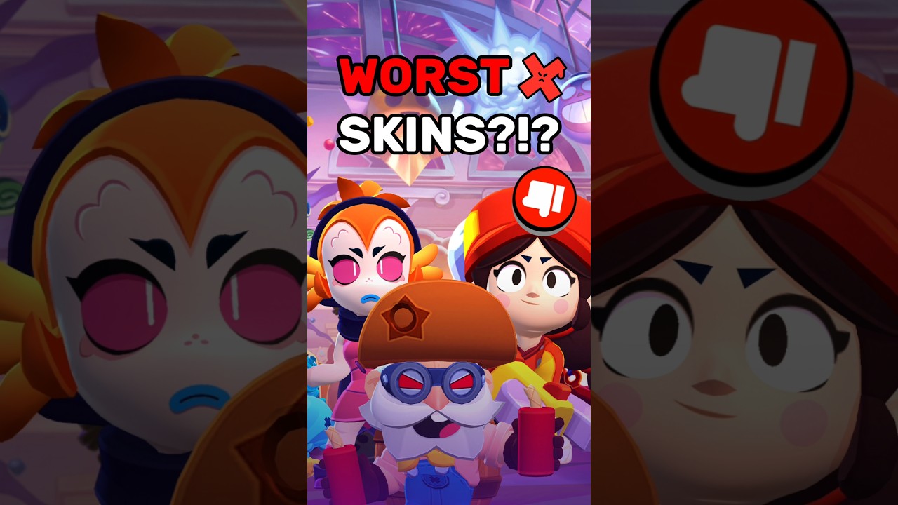 The WORST Brawl Stars Skins For Each Rarity! #brawlstars