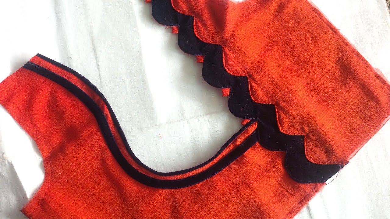 awesome blouse back neck designe cutting and stitching