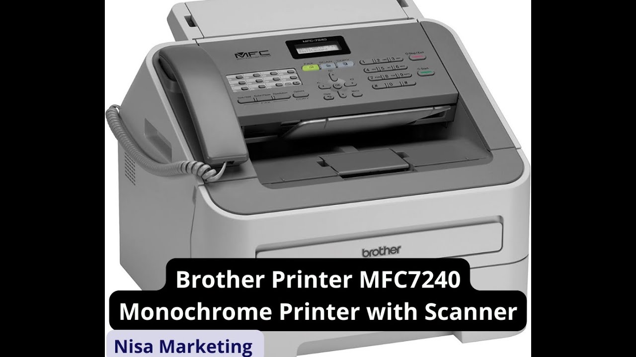 Brother Printer MFC7240 Monochrome Printer with Scanner | Copier and Fax