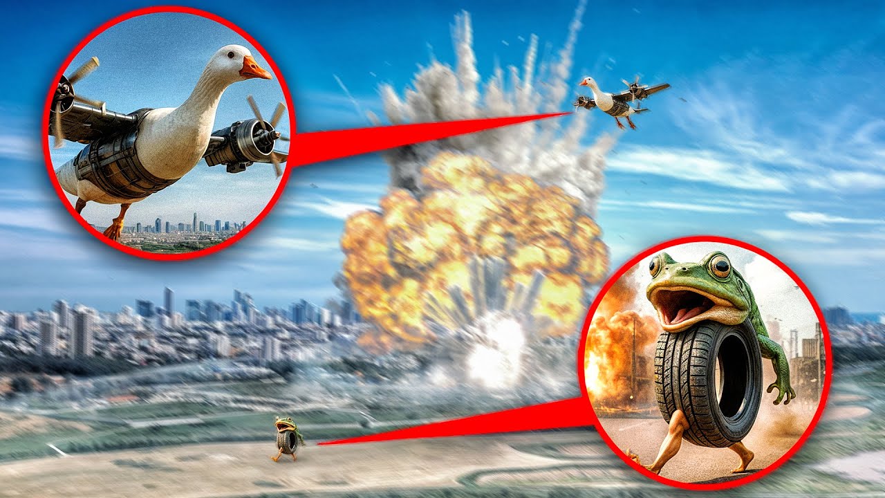 Дрон поймал Бомбомбини Гуизини против Бонеки Амбалабу в реальной жизни (ОГО!)