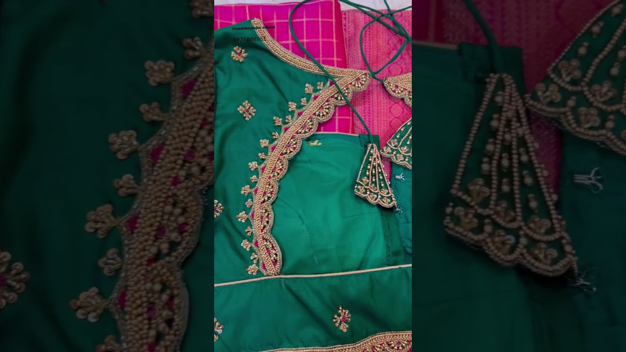 Introducing our new semi bridal work blouse #desibrides #indianbridal @trends_boutique