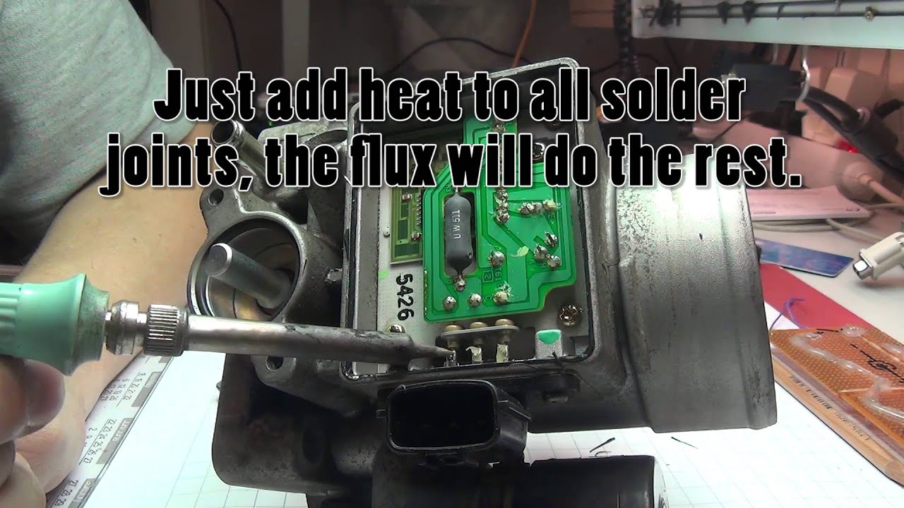 Nissan Micra K11 throttle body resolder (mass air flow error repair)