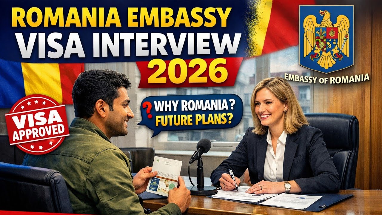 ROMANIA EMBASSY VISA INTERVIEW 2026 || LATEST QUESTIONS AND RIGHT ANSWER || 100% PASS TIP AND TRICKS