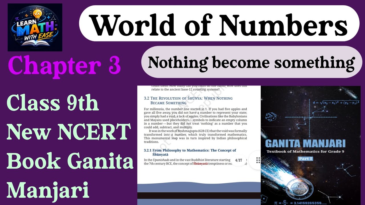 World of Numbers || Class 9th || Chapter 3 || The Revolution of Zero