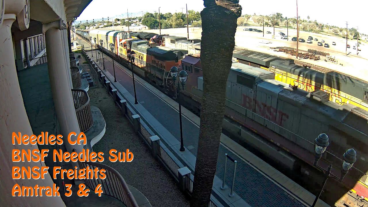 Needles, CA | BNSF Needles Sub, MP 578 - PTZ (Chat) | SouthWest RailCams LIVE