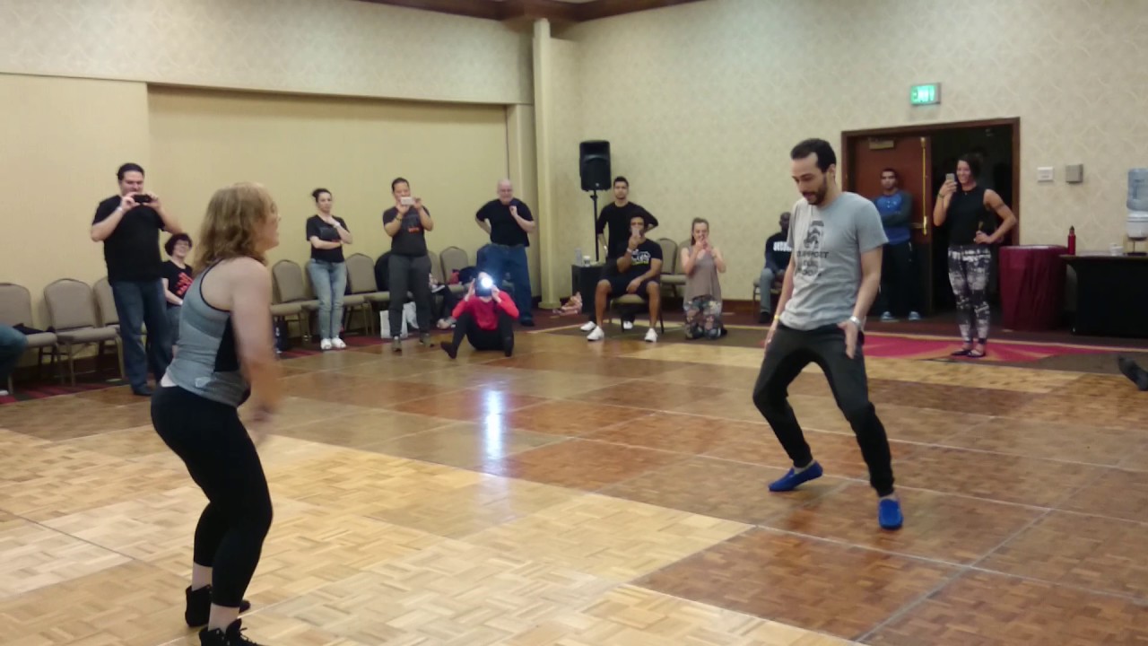 Mario Vargas and Lucia Nogueira - Semba Demo - Seattle Salsa Congress 2015