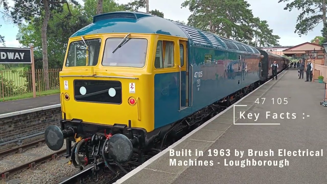 Class 47 (47 105) Type 4 Brush British Rail Diesel-electric loco