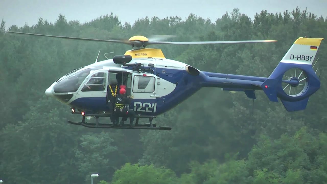 Vorführung EC 135 Polizei Brandenburg TdoT Blumberg