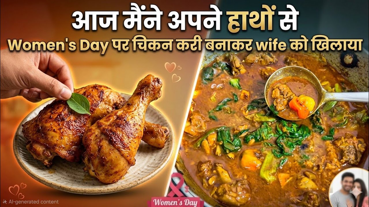 Gift to my wife on women's Day #vlog #chickencurry #womensday