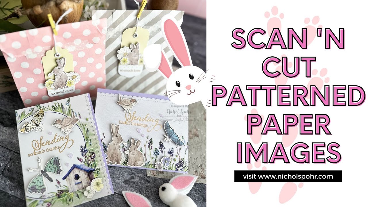 Scan 'n Cut Patterned Paper Images (Simon Says Stamp Easter 2023 Limited Edition Card Kit)