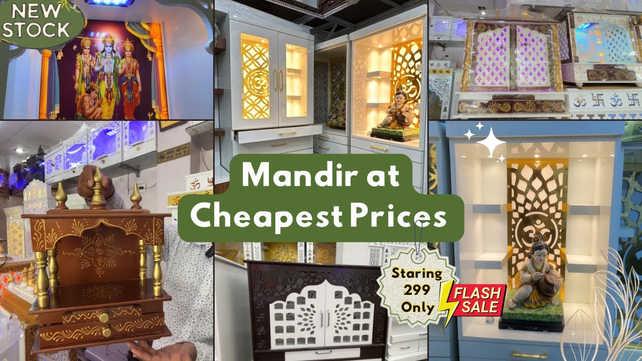 Mandir at cheapest price - Mandir Market in Delhi | Modern Temple designs  #furniture #woodenmandir