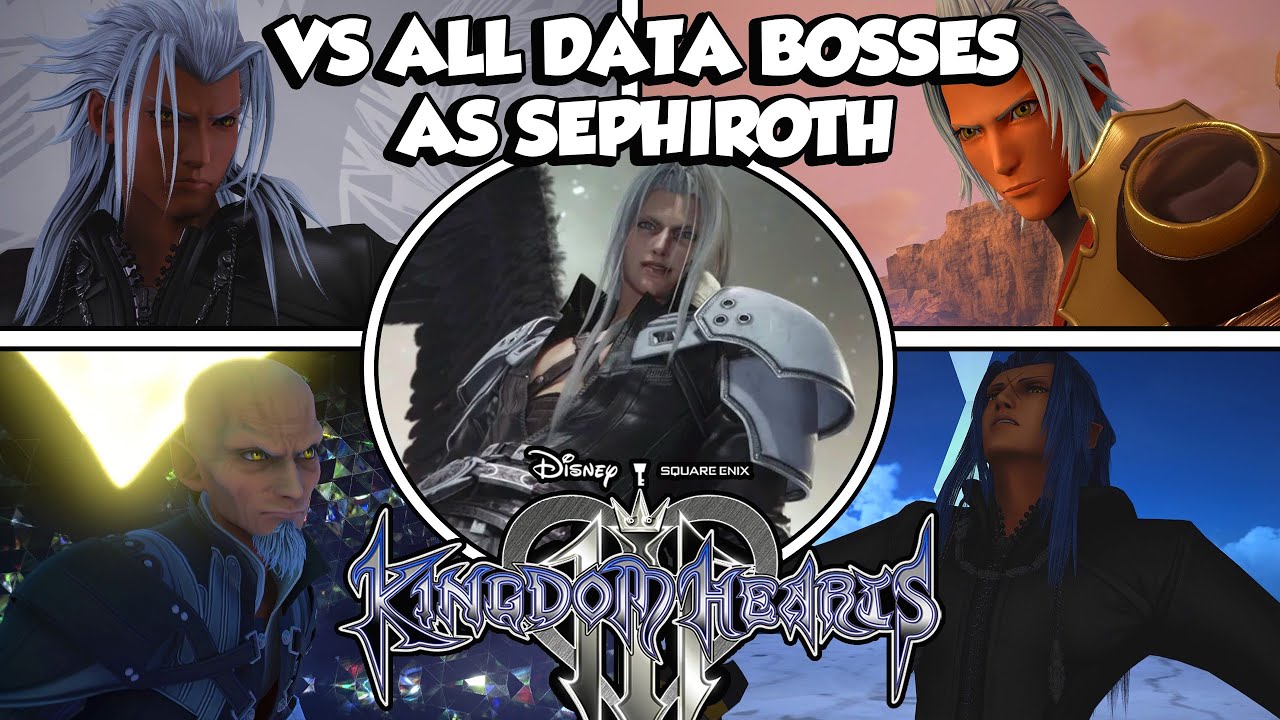 [KH3 Mods] Сефирот против всех боссов данных KH3 (критический режим)
