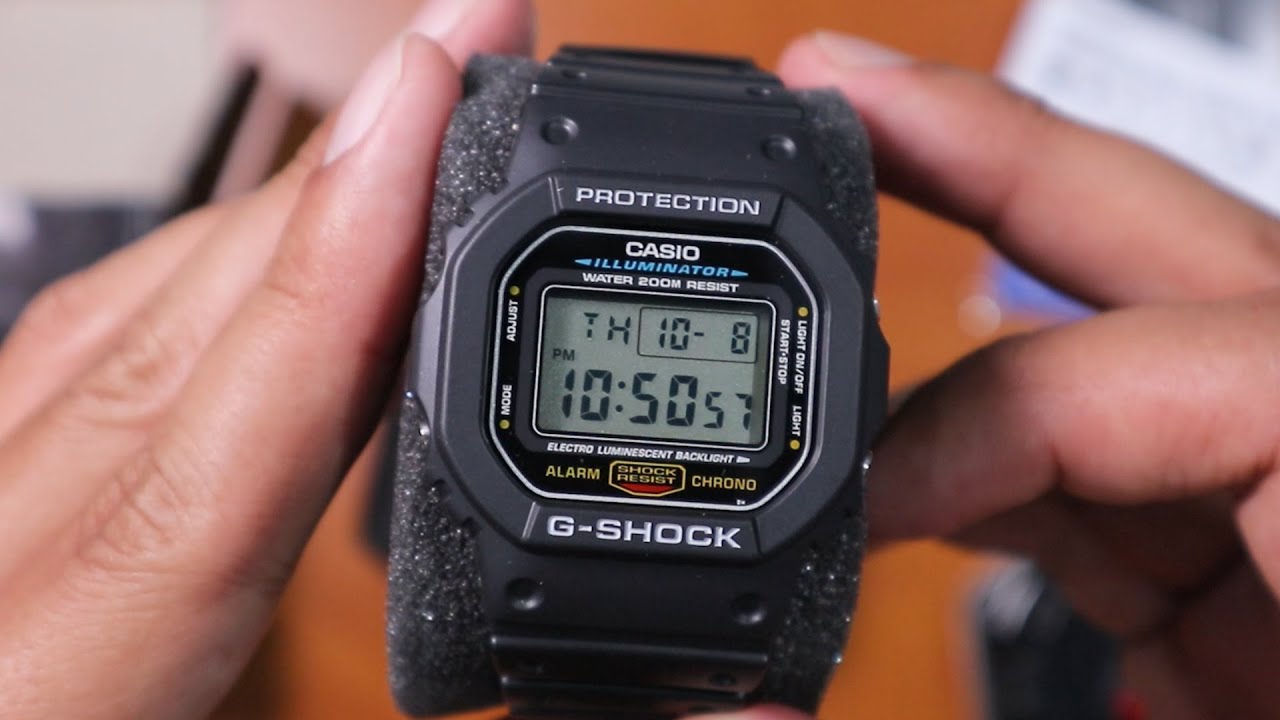 G-SHOCK DW-5600E-1VDF Paling Basic | Indonesia