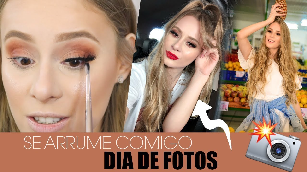 SE ARRUME COMIGO: CABELO E MAKE + DIA DE FOTOS | Amanda Pastore