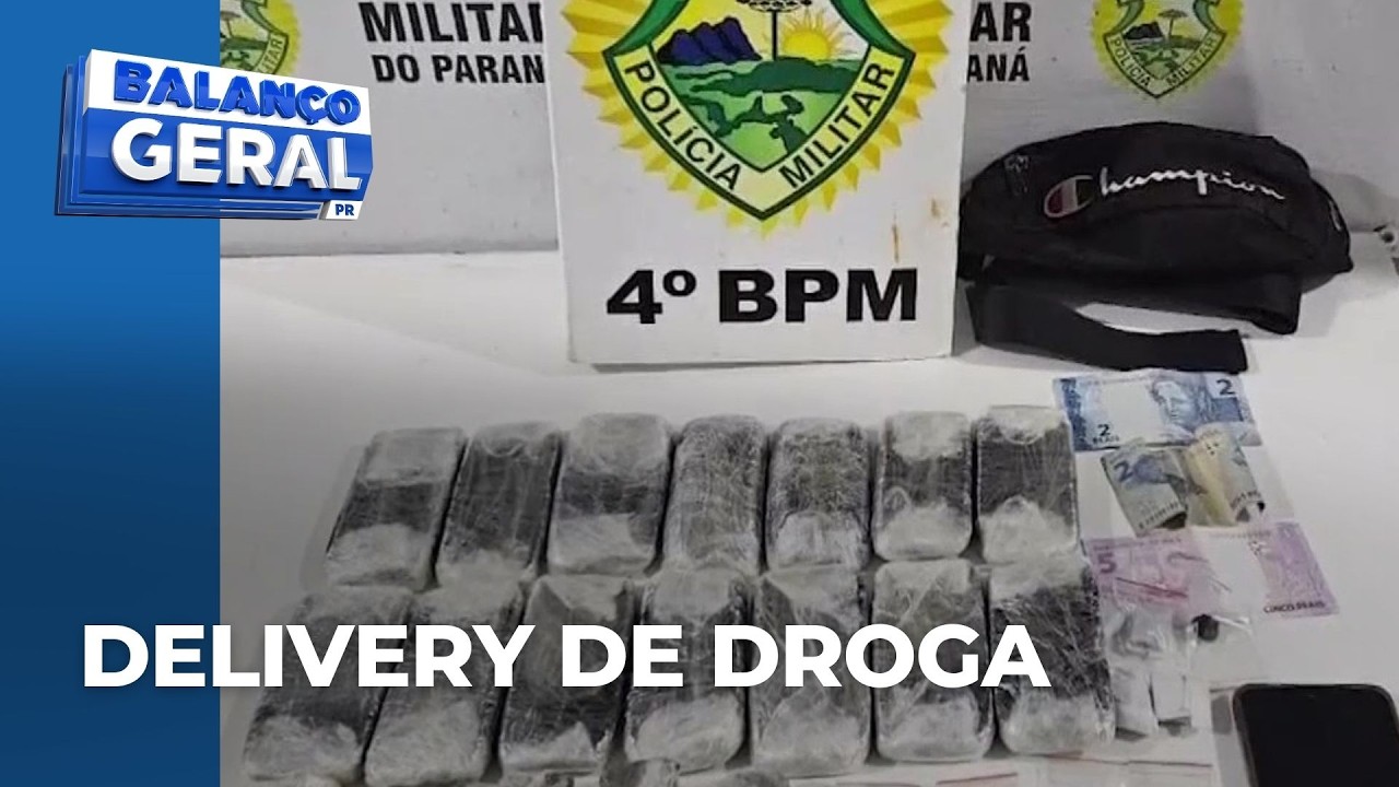Polícia prende casal por tráfico após abordagem, no PR; suspeitos confessam crime