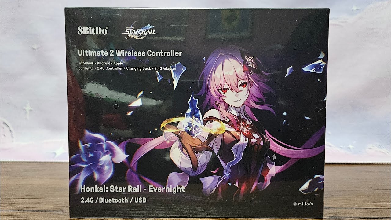 Распаковка беспроводного контроллера 8BitDo Ultimate 2 (Honkai: Star Rail - Evernight)