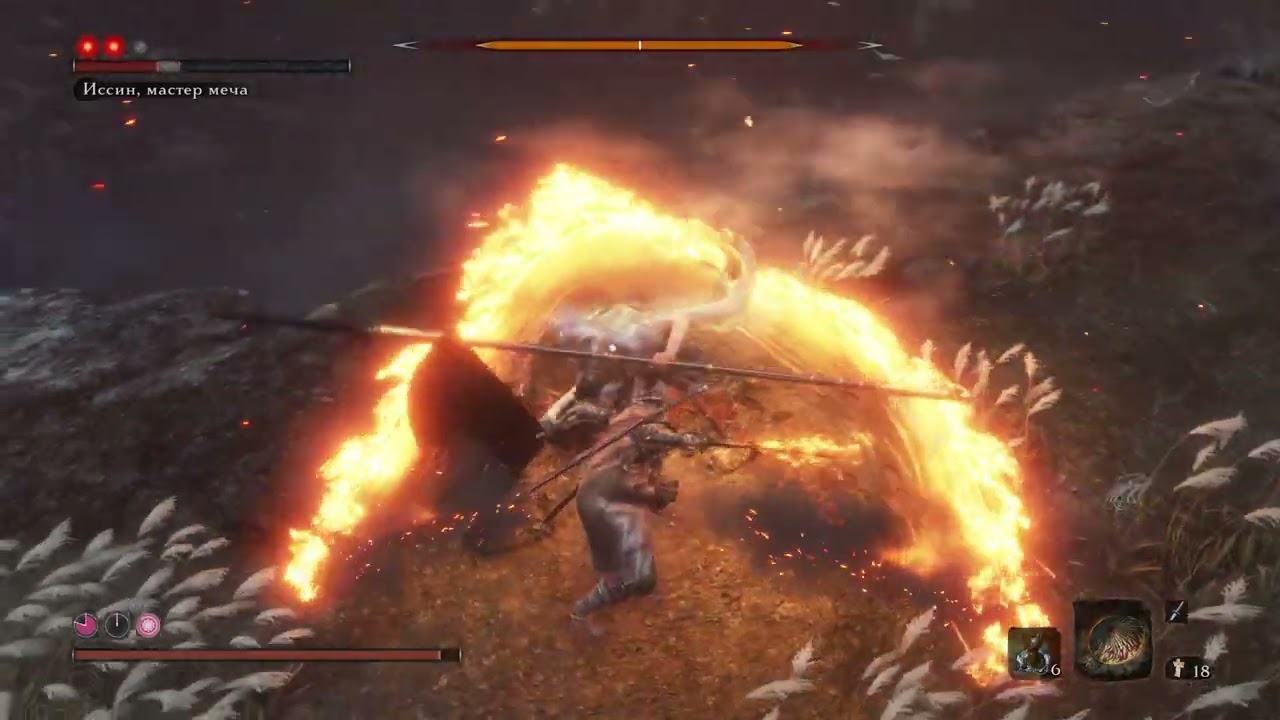Sekiro - Main scenario (not NG+) - Main Boss - Very Safe Fight with a Shield