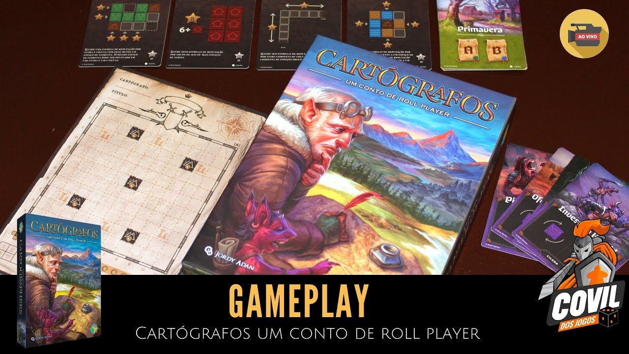 Covil dos Jogos - Gameplay Cartógrafos (Ao Vivo)