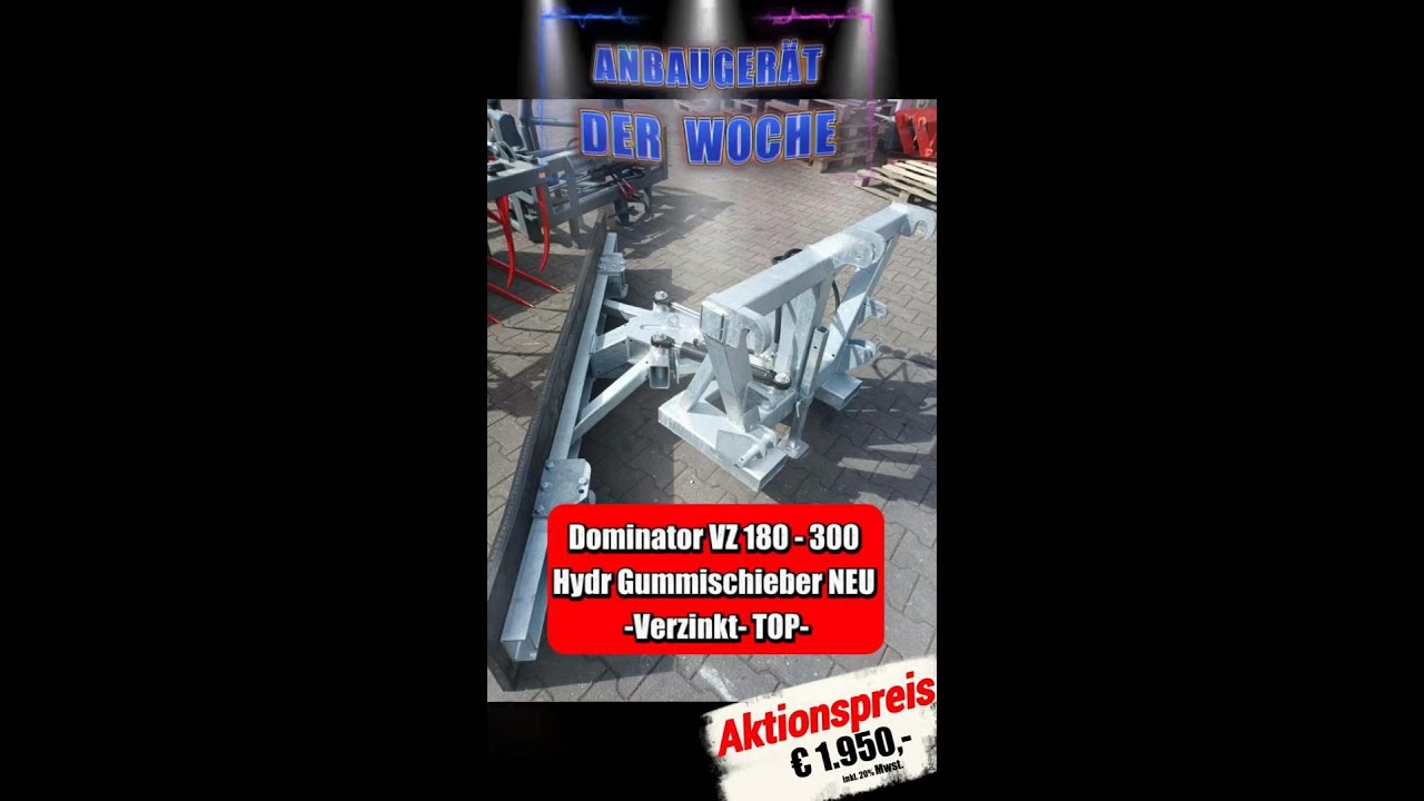 Anbaugerät der Woche - der Dominator VZ 180–300 ist da - nur 1.950,-