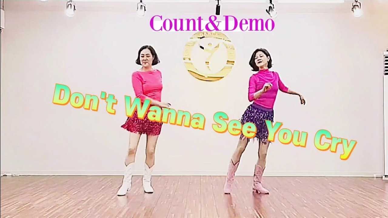 [부천라인댄스]Don't Wanna See You Cry Line Dance/Demo&Count #초급라인댄스 #바차타