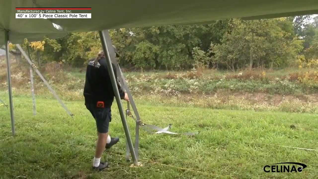 40 x 100 Classic Pole Tent (5 Piece Sectional)  - Installation Procedure