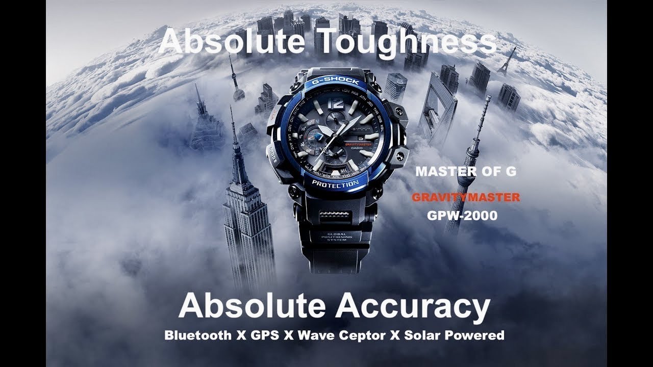 Casio G-SHOCK Master Of G Gravitymaster GPW-2000-1A2 GPS Bluetooth Watch - Unboxing & Review