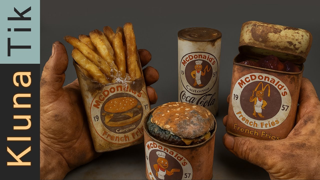 Manly ASMR &ndash; Canned McDonald&rsquo;s From 1957 (Open Carefully)