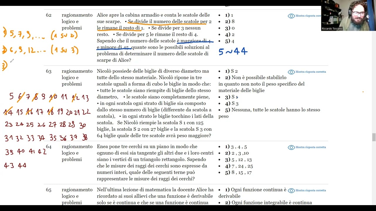 Maggio 2024 | Logica n° 62 | Alice apre la cabina armadio e conta le scatole delle sue scarpe. • Se…