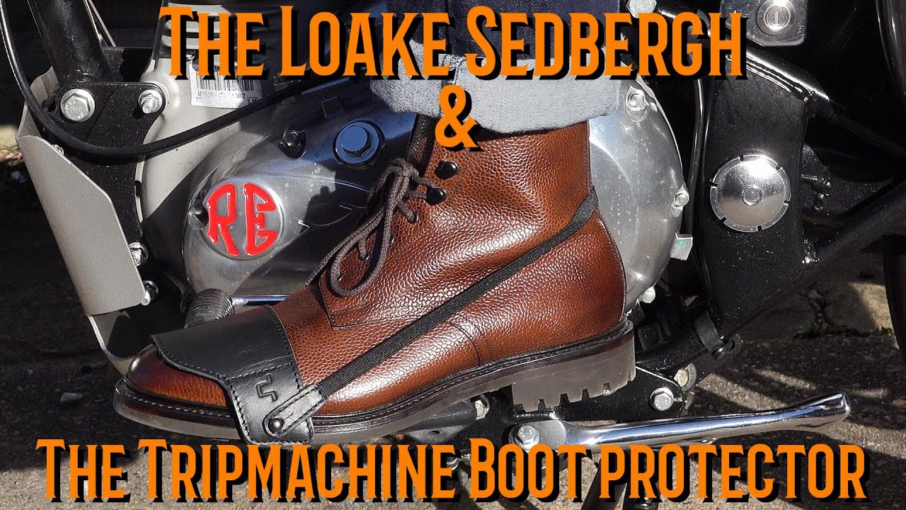 Защита ботинок TRIPMACHINE и ботинки LOAKE Sedbergh. Классические джентльменские мотоциклетные пр...