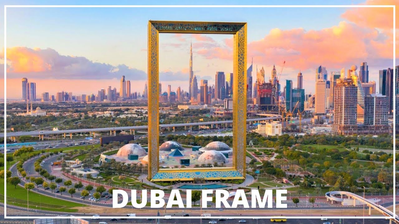 4K Dubai | Dubai Frame Video | Scenic Relaxation | Dubai Frame Drone Footage | Dubai