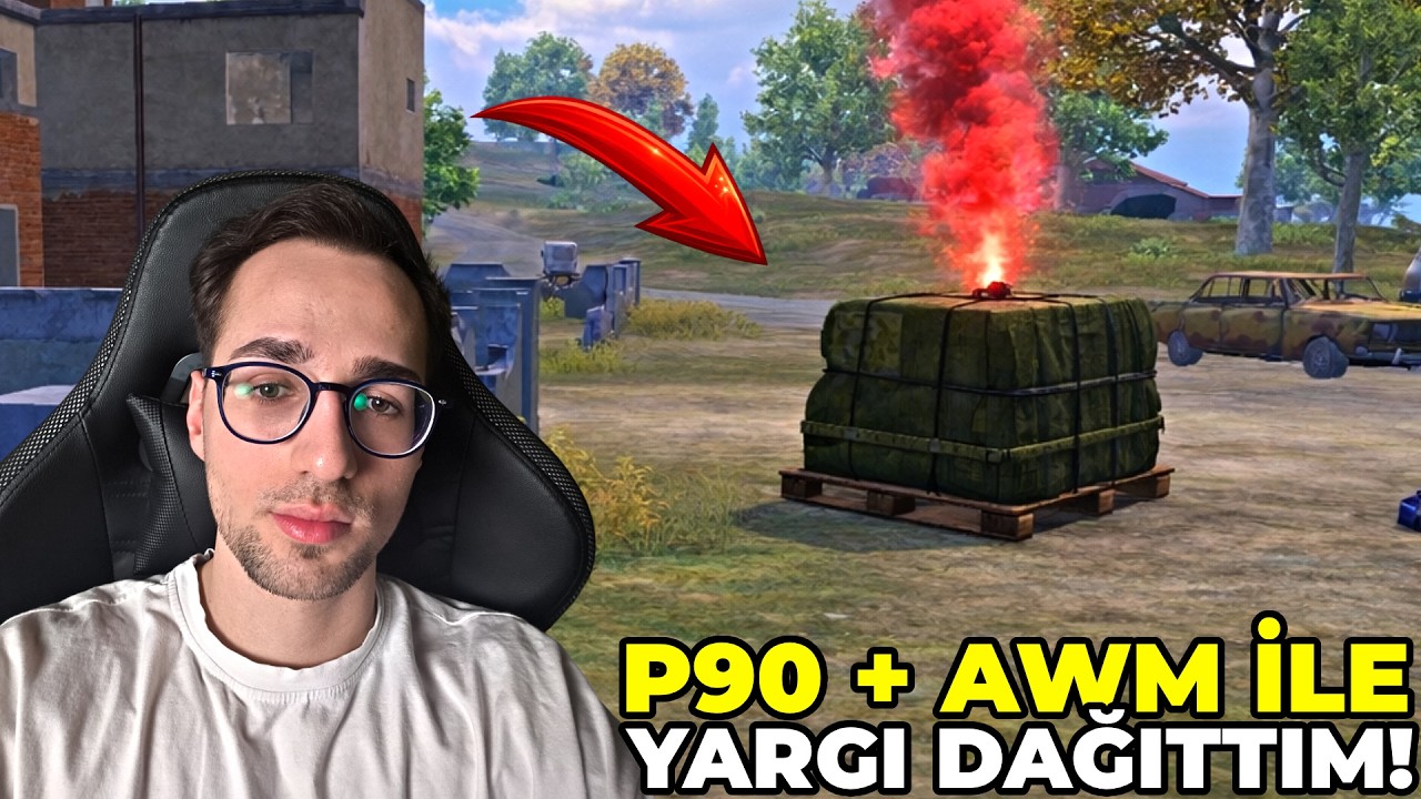 P90 + AWM İLE YARGI DAĞITTIM ! HER ŞEY SERBEST FULL RUSH ! PUBG MOBILE