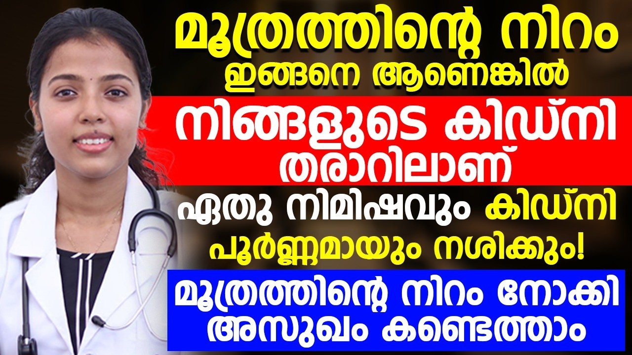 മൂത്രത്തിന്റെ നിറം നോക്കി നിങ്ങളുടെ കിഡ്നിയുടെ ആരോഗ്യം മനസിലാക്കാം