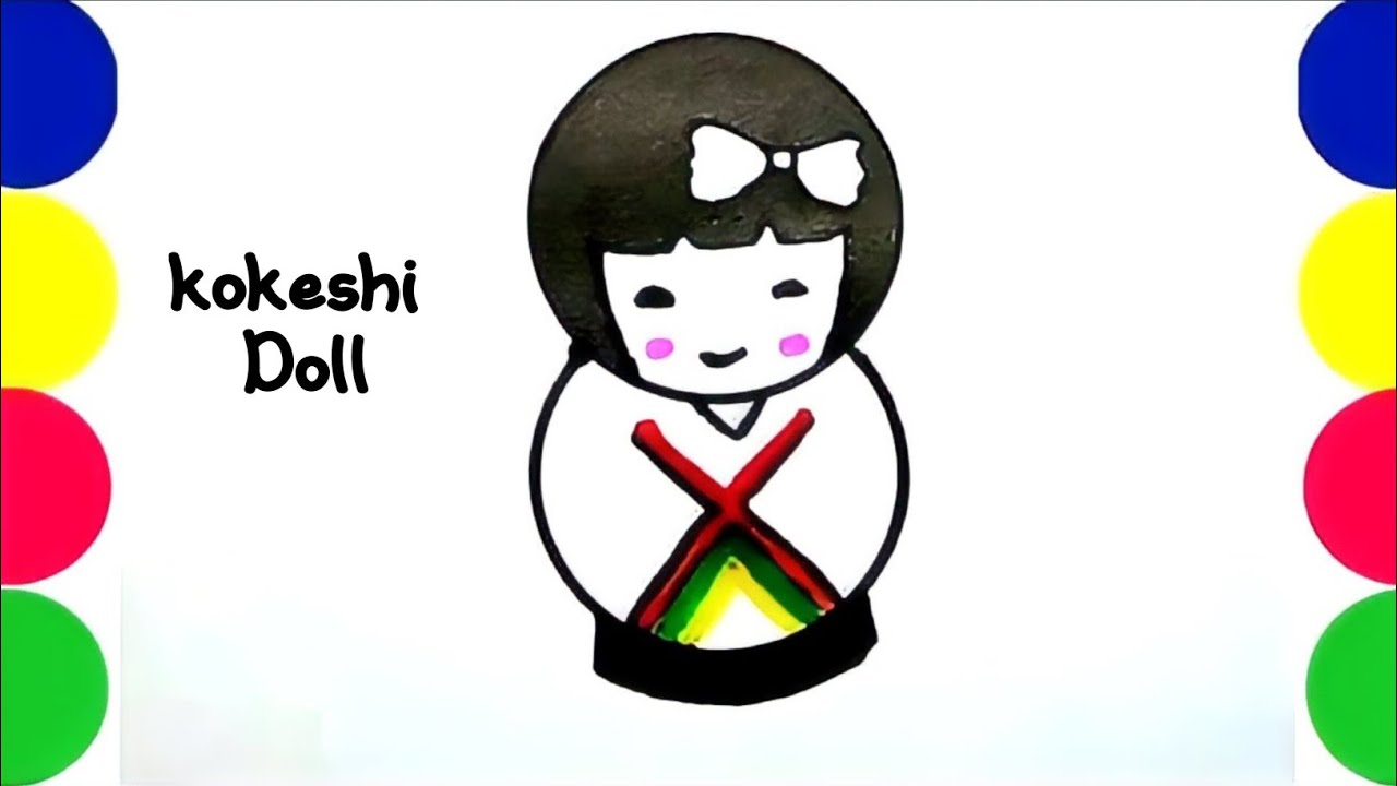 Kokeshi Doll Drawing Tutorial | Traditional Japanese Doll Art