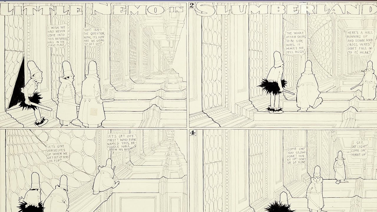 Original comic art from Winsor McCay's Little Nemo in Slumberland, 1908