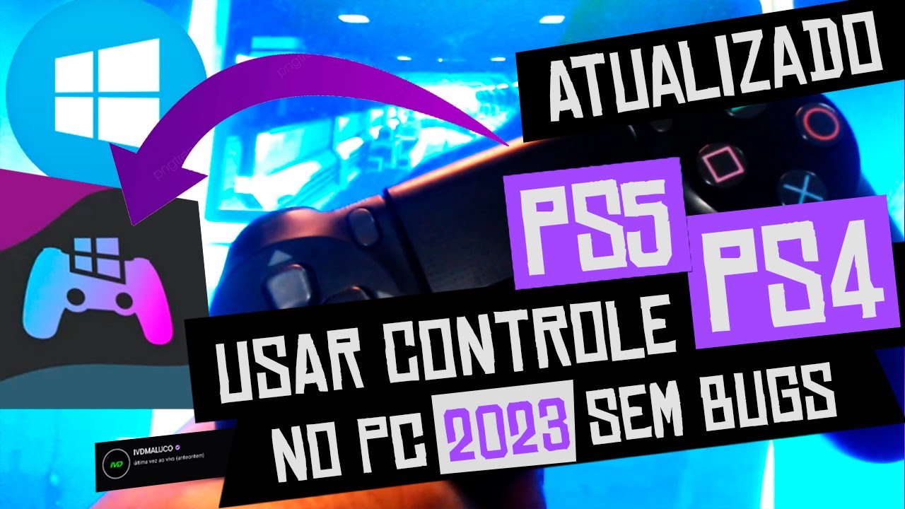 ✅ [2023] COMO USAR CONTROLE DE PS4 PS5 NO PC DS4 WINDOWS