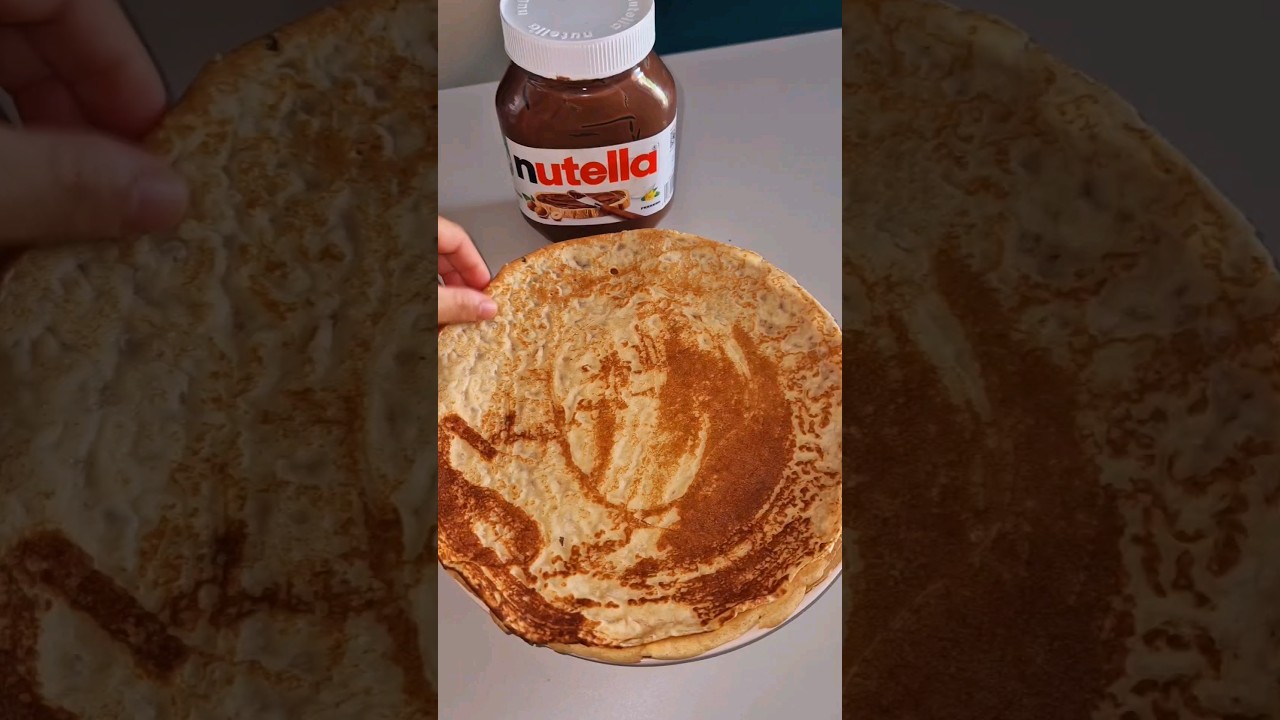 la meilleure recette de cr&ecirc;pes au Nutella #crepes #gouter #كريب