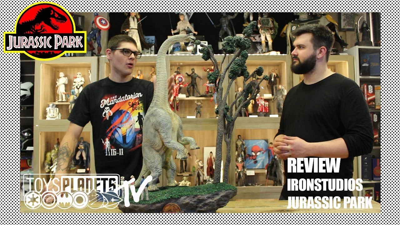 Review Toysplanets Jurassic Park Brachiosaurus 1/20 Diorama Iron Studios Statue !