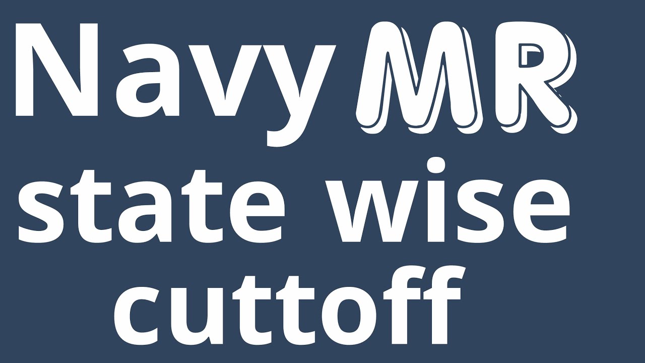 Navy cutoff 2019 | AA/SSR/MR