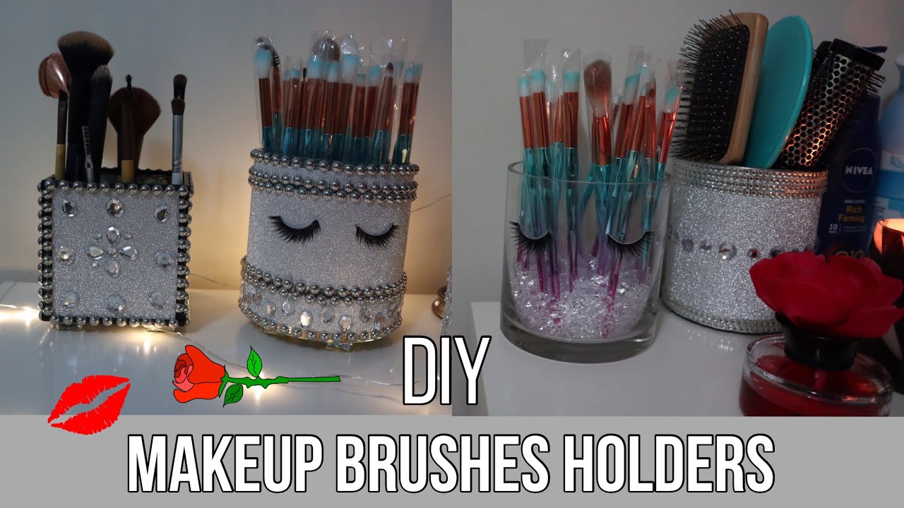 DIY Makeup Brushes Holders