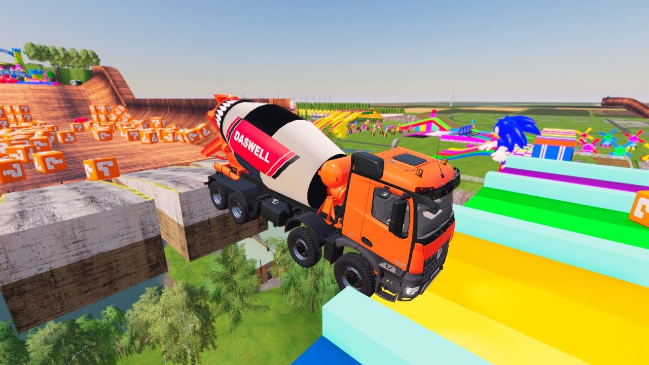 Flatbed McQueen | Transportation with Truck – Color Cars Challenge #20