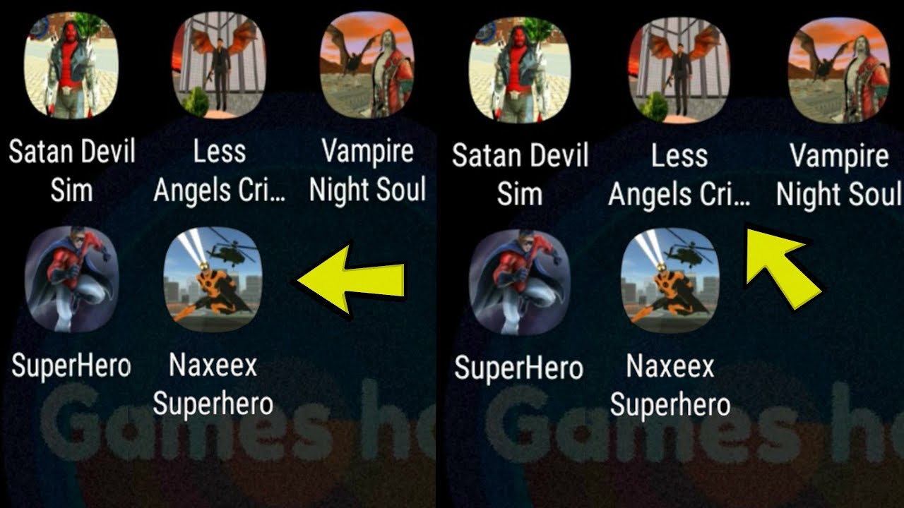 ► Superhero,Less Angels Crime, Vampire Night Soul, Satan Devil Sim,Naxeex Superhero