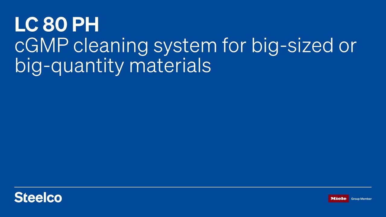 LC 80 PH | cGMP Washer | Steelco Group