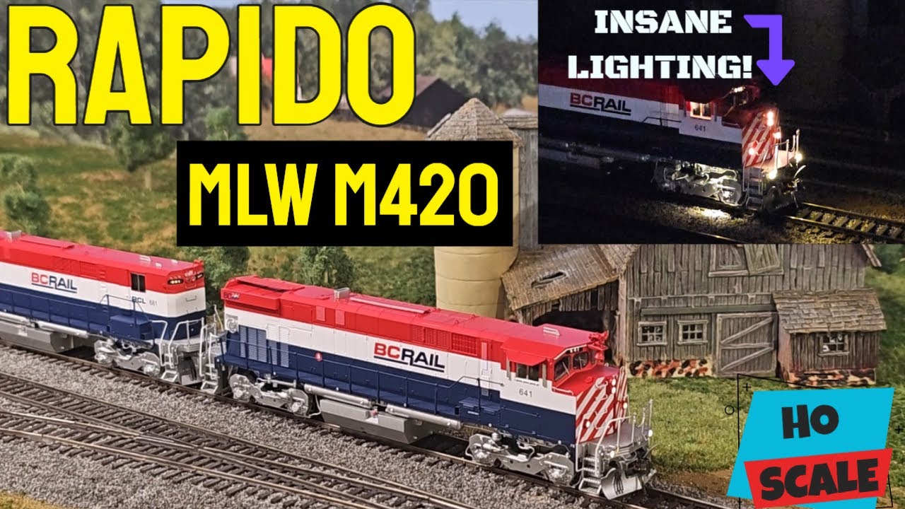 Обзор: локомотивы Rapido HO Scale MLW M420 A/B с ESU LokSound DC/DCC и функциями освещения