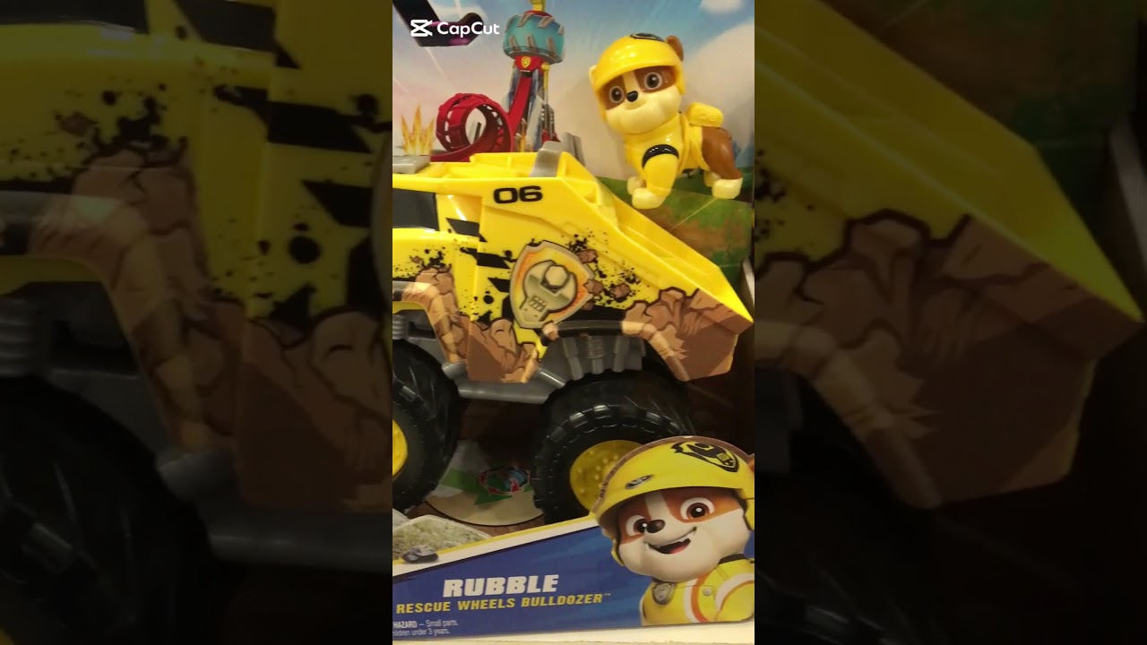 SATISFYING VIDEO PAW PATROL TOYS Rubble Rescue Wheels Bulldozer ASMR