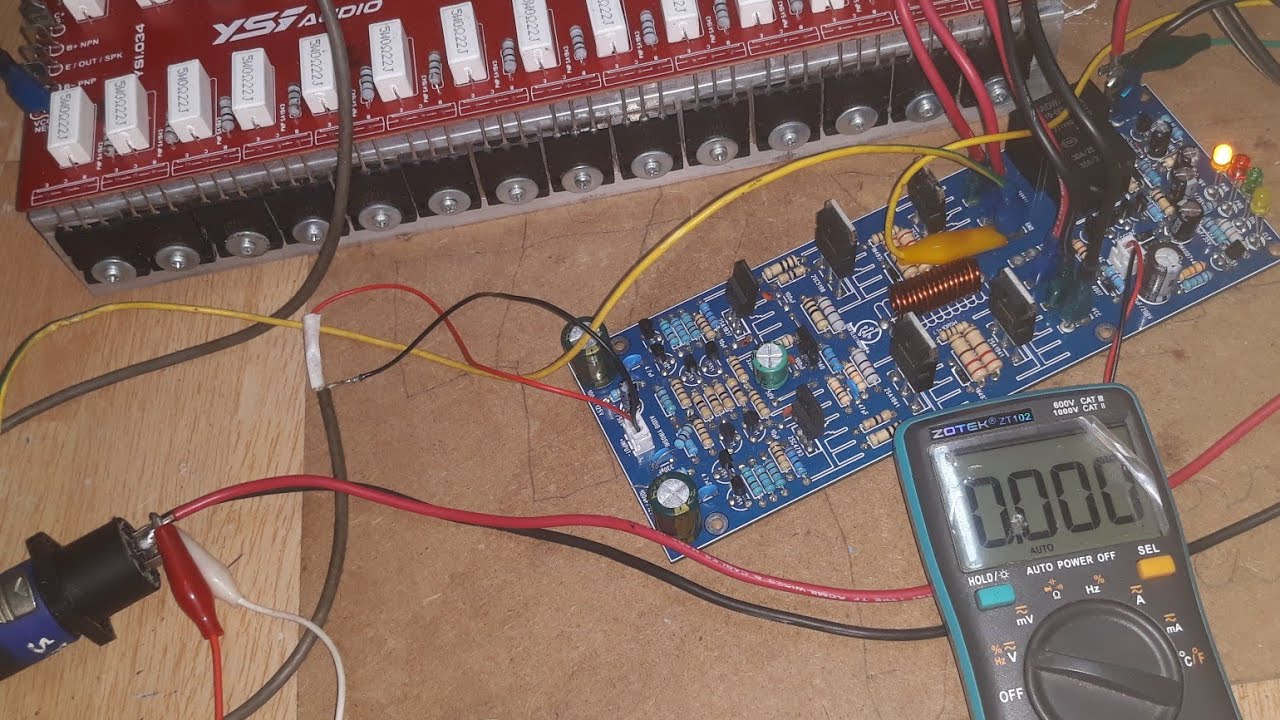 yiroshi amplifier final test/how to set dco to zero